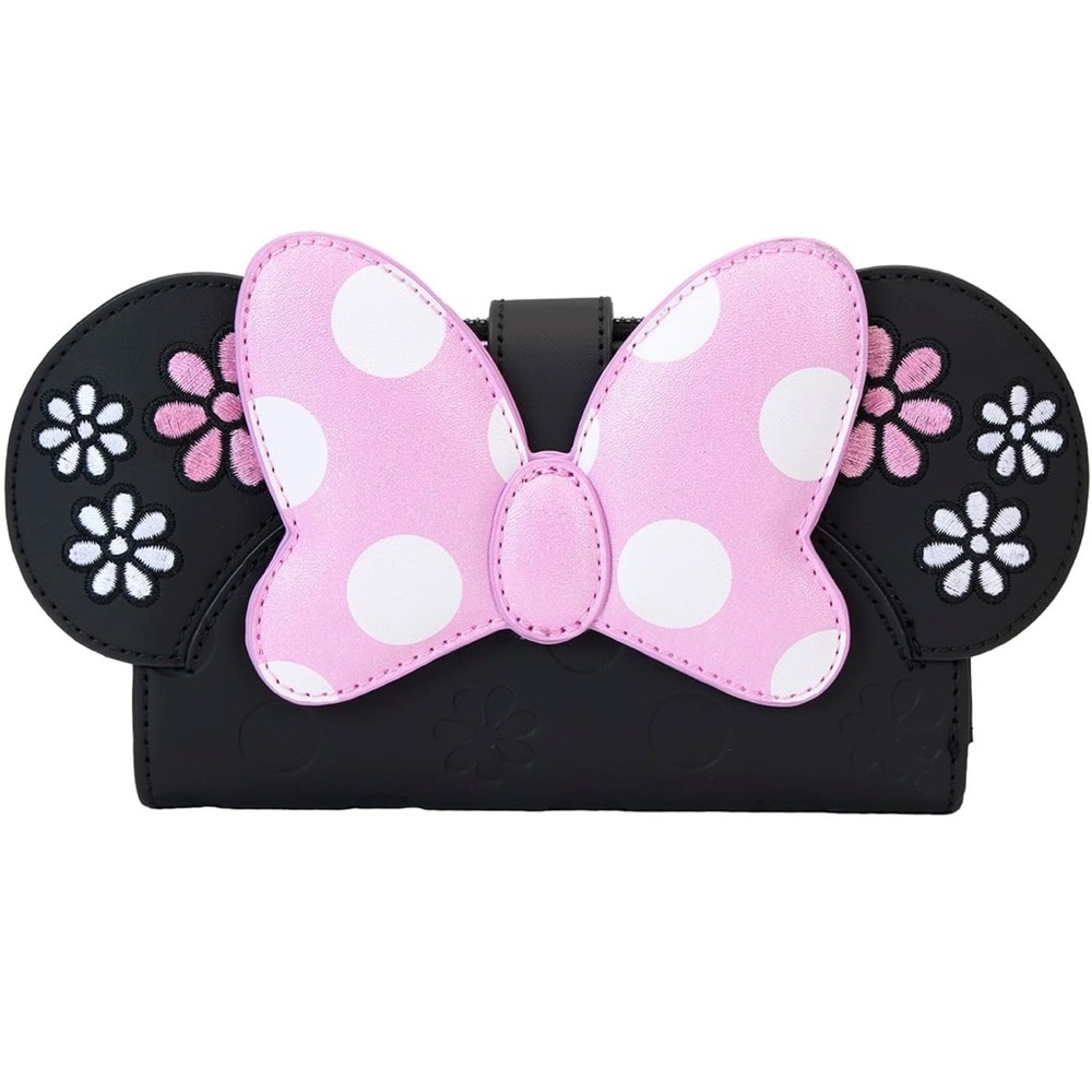 Loungefly Disney Minnie Floral Rock The Dots Flap Wallet